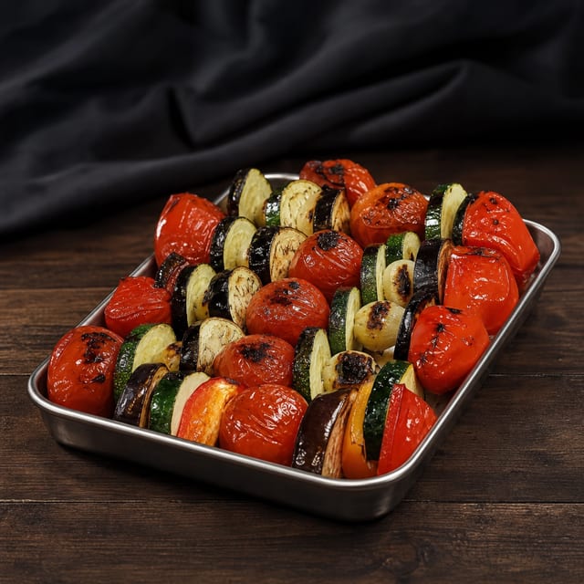 Charcoal Grilled Mixed Vegetables.