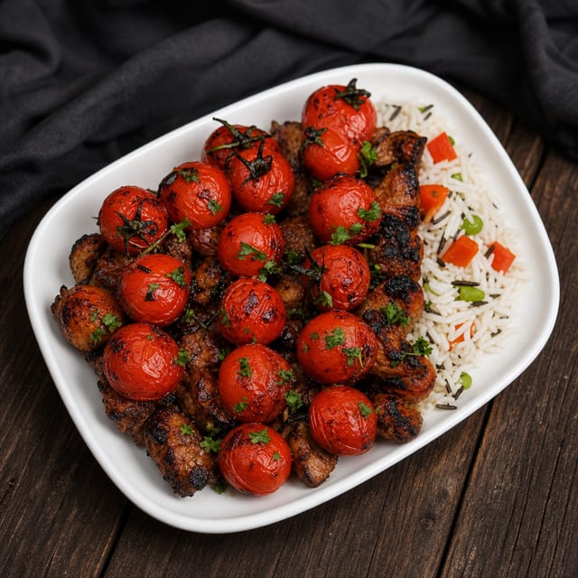 Charcoal-Grilled Campari Tomatoes.