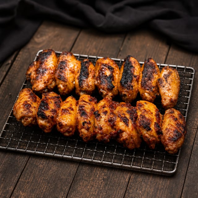 Charcoal Grilled Chicken Wings.