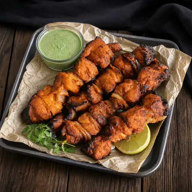 Charcoal Grilled Chicken.