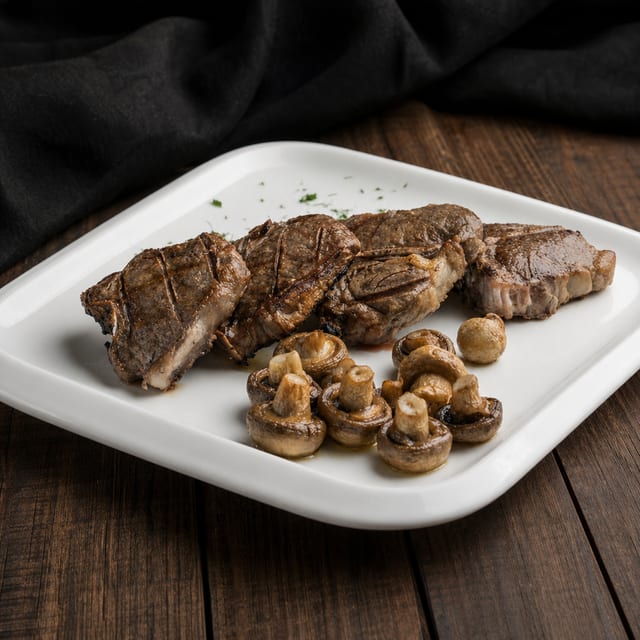 Grilled Lamb T-Bones.