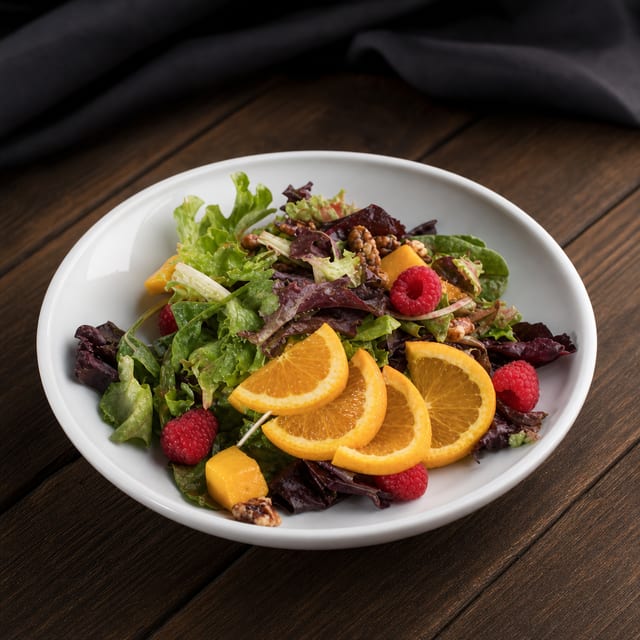 Raspberry Mango Salad.