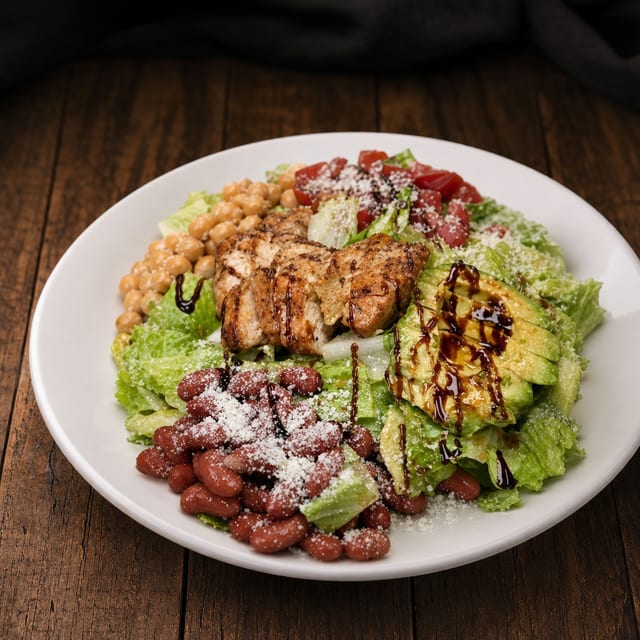 Grilled Chicken & Avocado Salad.