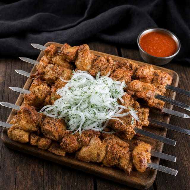 Chicken Kebab Lunch.