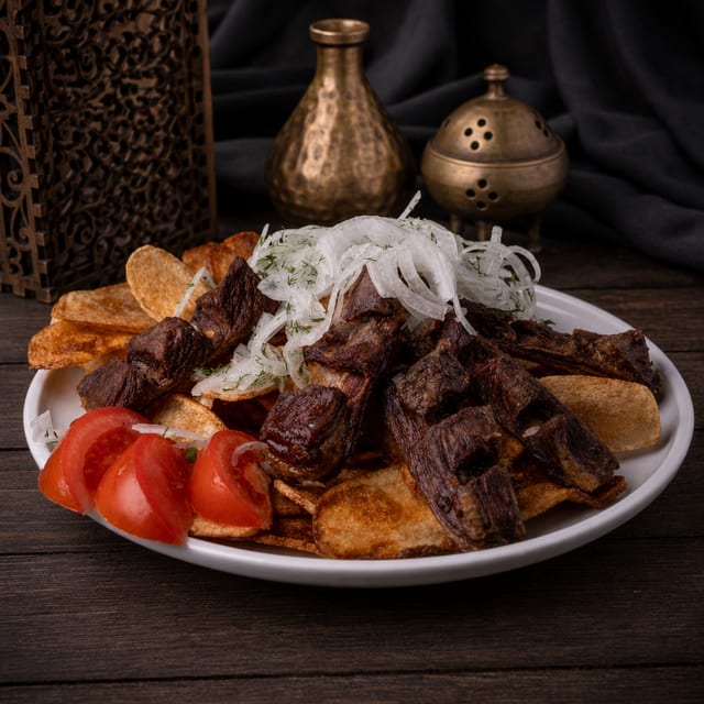 Fried Lamb Ribs.