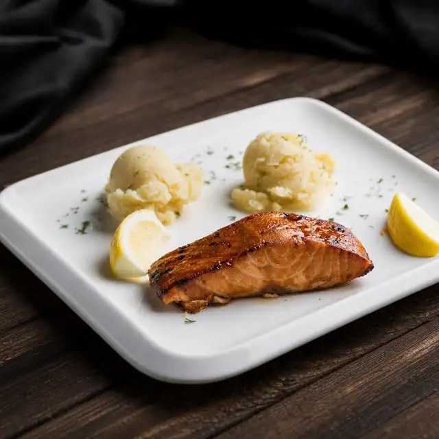 Teriyaki Glazed Salmon.