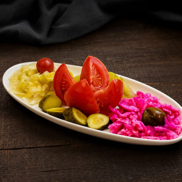 Pickled Red Tomatoes.